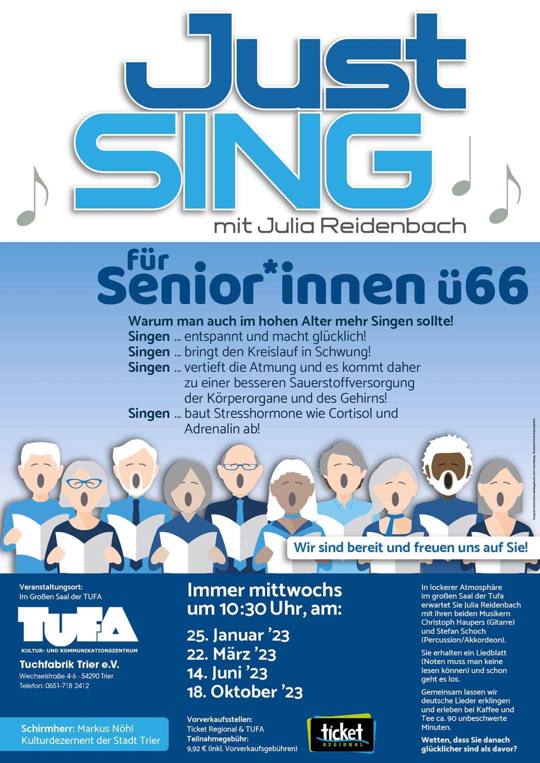 Just Sing für Senior*innen mit Julia Reidenbach
